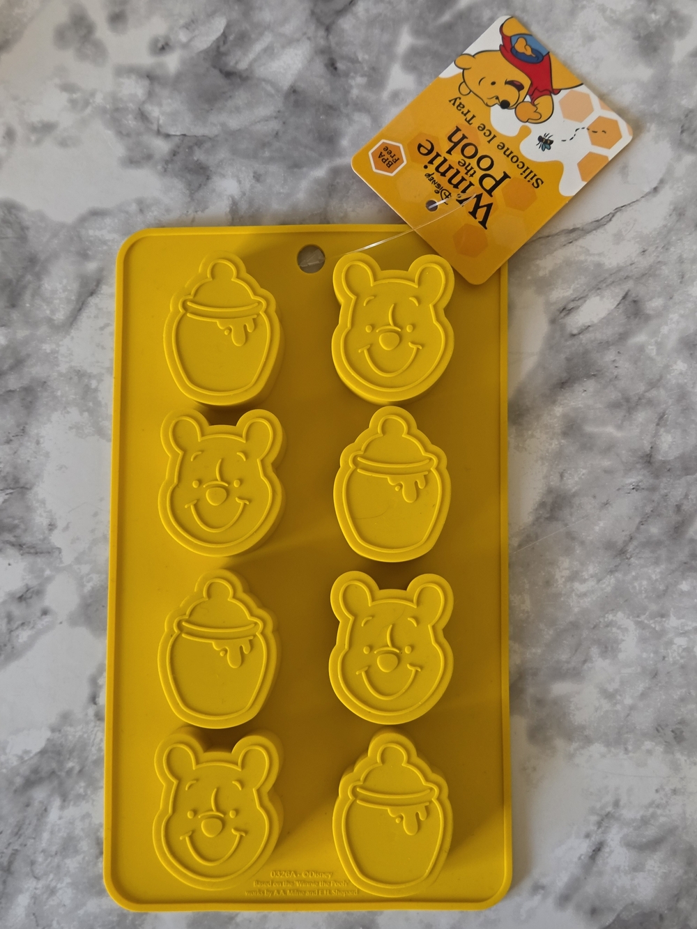 Disney Winnie The Pooh Yellow Silicone IceTray Mold